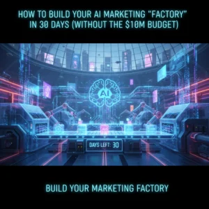How to Build Your AI Marketing "Factory" in 30 Days (Without the $10M Budget)